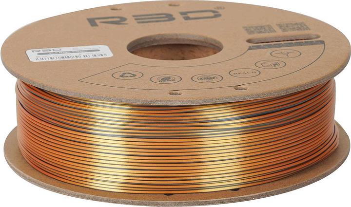 Produktbild R3D eSilk Mystic-PLA Schwarz-Gold-Purple Filament 1.75mm 1Kg (PLA, 1.75 mm, 1000 g)