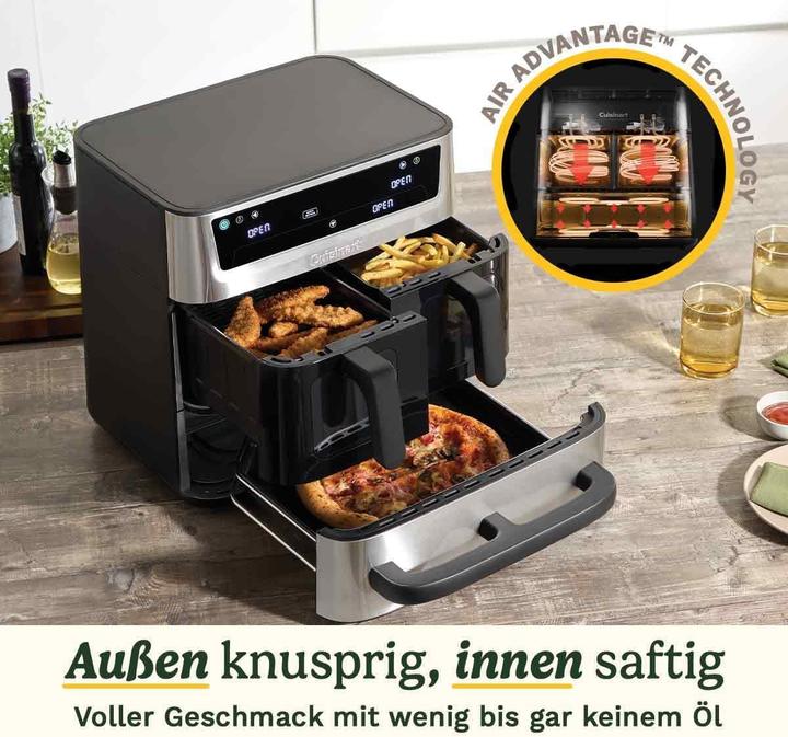 Produktbild Cuisinart TriZone Air Fryer with 3 baskets 13.2L