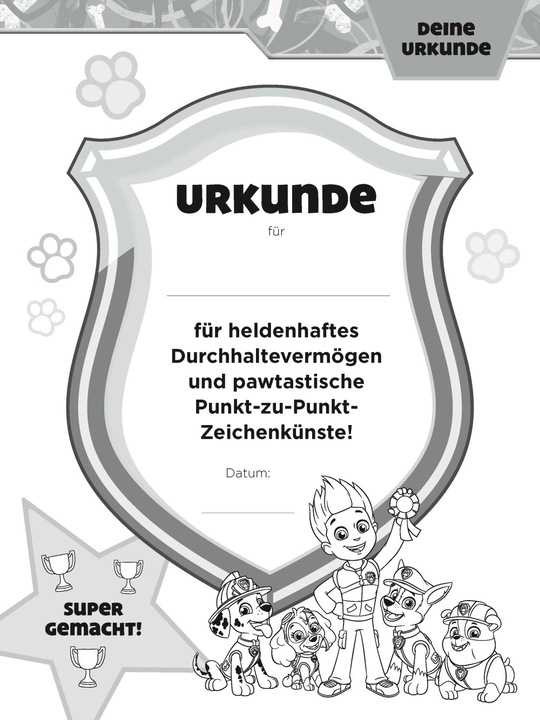 Produktbild Lernen mit der PAW Patrol: Von Punkt zu Punkt. Mein Vorschulbuch (Deutsch, Schwager & Steinlein Verlag, 2022)