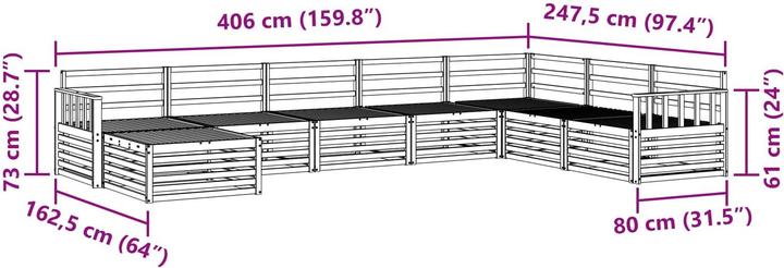 Produktbild vidaXL Outdoor-Sofa