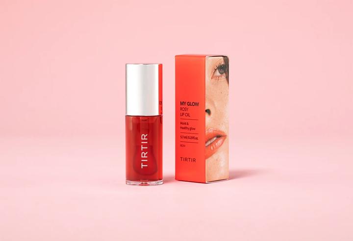 Actual product image TirTir My Glow Rosy Lip Oil 0.19 Fl.Oz (Lip oil, 5.70 ml)