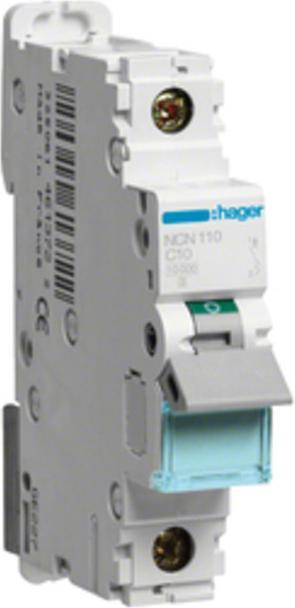 Produktbild Hager HAG NCN110 Leitungsschutzschalter C-10A 1p 10kA 1M