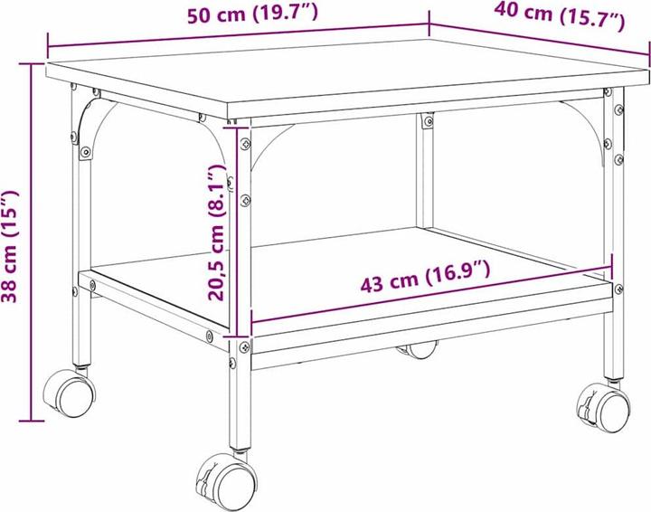 Produktbild vidaXL Druckerständer
