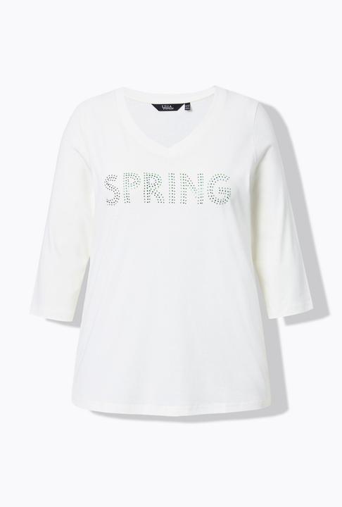 Actual product image Ulla Popken SPRING Studded 3/4 Sleeve Tee (60)
