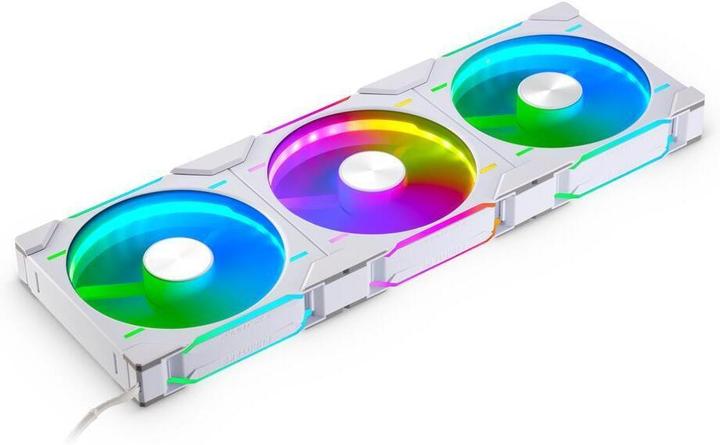 Actual product image Phanteks D30 PWM Regular Airflow, D-RGB Fan, 3-pack - 140mm, white (140 mm, 3 x)