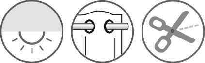 Actual product image Sehlbach Fertiggardine mit Ösen Struktur Uni (245 x 140 cm)