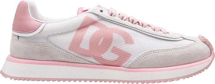 Immagine prodotto Dolce & Gabbana dragon sneakers in mixed materials white and pink color (39)