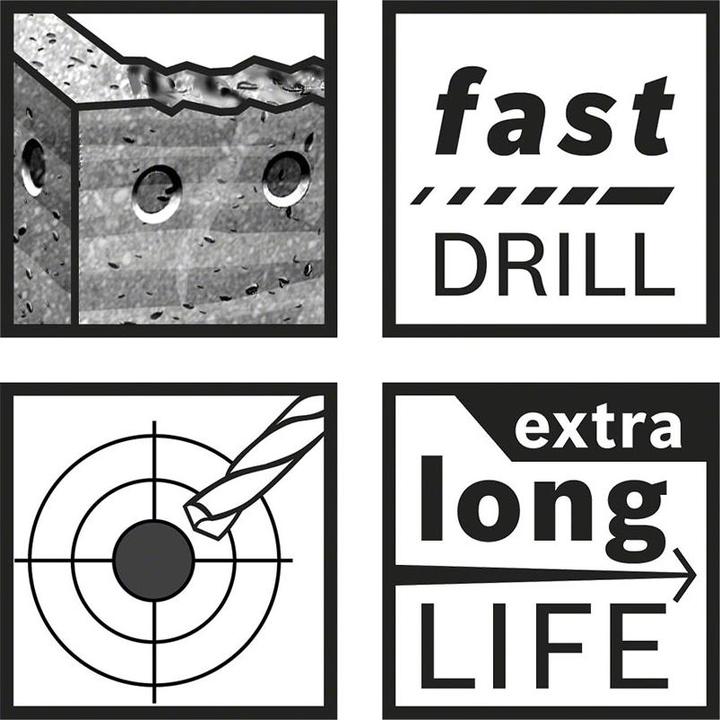 Immagine prodotto Bosch Professional Zubehör Expert SDS max-8X Hammerbohrer (25 millimetri)