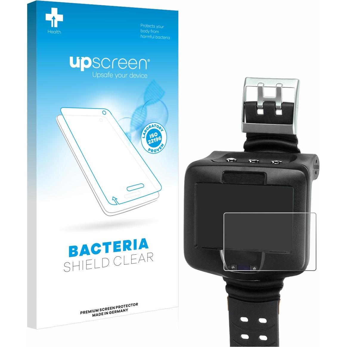 upscreen Antibakterieller Displayschutz, Smartwatch Schutzfolie, Transparent