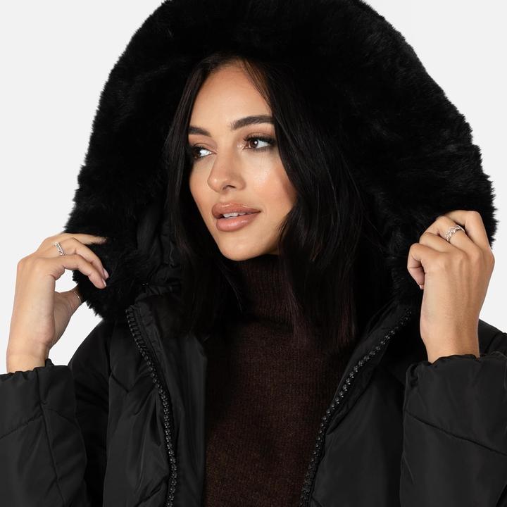 Immagine prodotto Lovedrobe Cappotto invernale con cappuccio e cintura