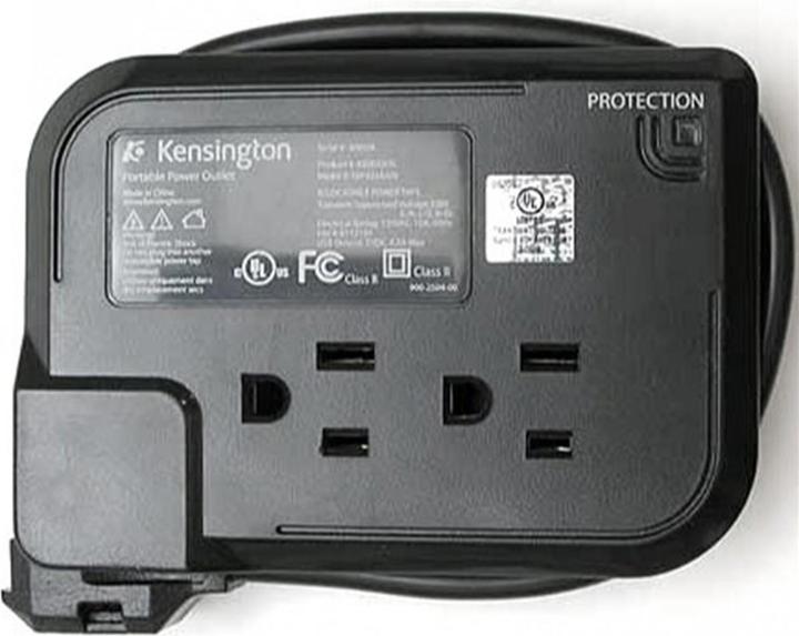 Immagine prodotto Kensington Presa di corrente portatile da viaggio (x3) con porta USB (x2)
