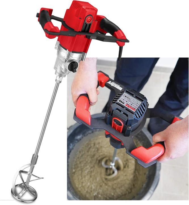 Immagine prodotto Hecht Agitatore rosso 1800W (Agitatore per colori + agitatore per mortai)