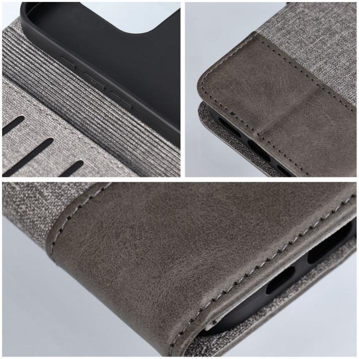 Actual product image OEM Book case GOMMA Book for IPHONE 16 gray (Apple iPhone 16)