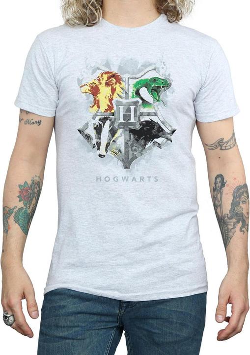 Image du produit - T-shirt HOGWARTS PAINTED CREST - Homme (L)