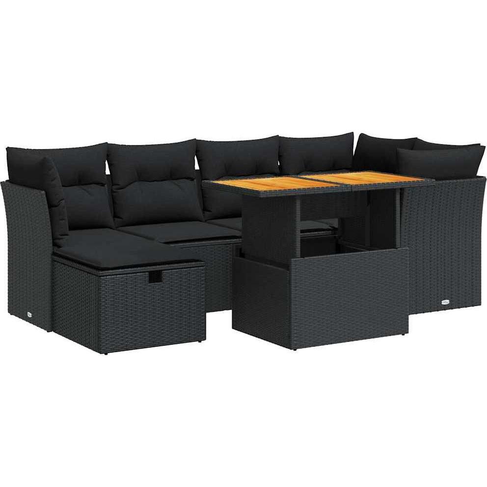 VidaXL, Gartenlounge, 10-tlg. Garten-Lounge-Set mit Kissen