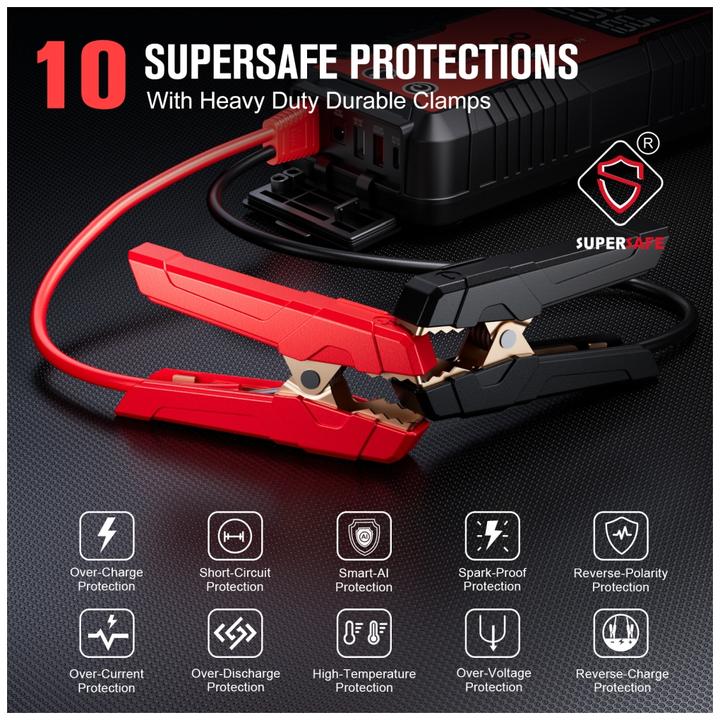 Image du produit Gooloo GT6000 Jump-Starter 6000 A Spitzenstrom (6000 A, 27000 mAh)