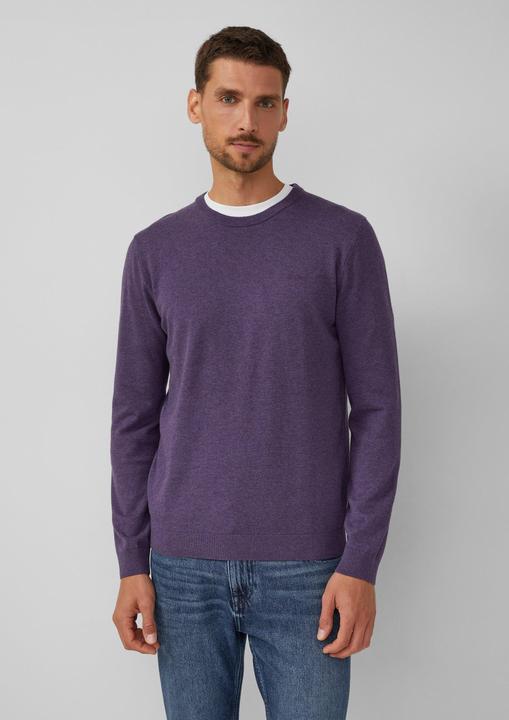 Actual product image s.Oliver Strickpullover Baumwollpullover mit Logo-Stickerei (S)