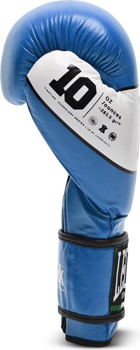 Actual product image Leone Boxing Glove Shock Blue GN047 (14 OZ, One size)