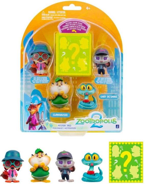 Actual product image Disney Zootropolis Tiny Tails Figure 5 Pack 4 Cm (326-0007)