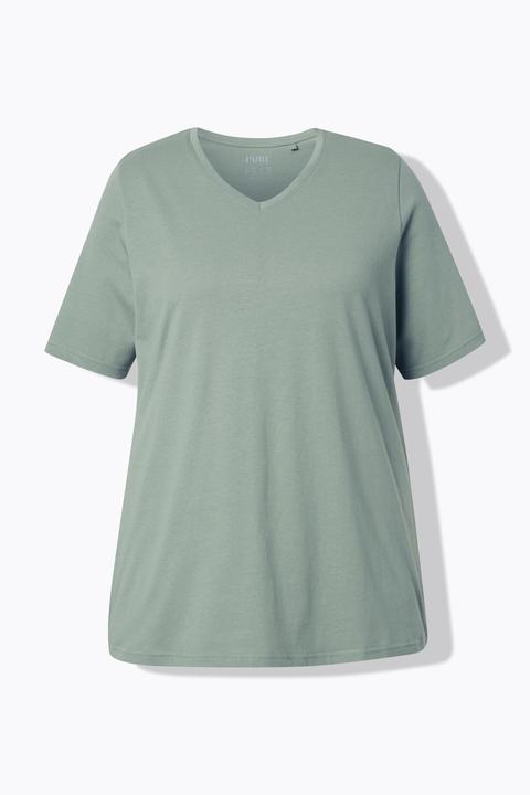 Actual product image Ulla Popken 2 Pack of Eco Cotton Basic Tees (58)