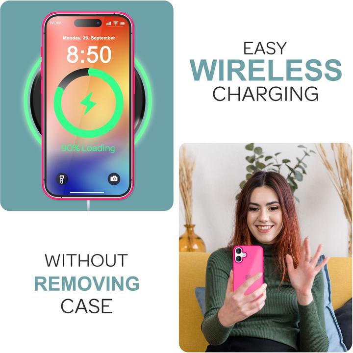 Actual product image Nalia Matte hybrid cover semi-transparent (Apple iPhone 16)