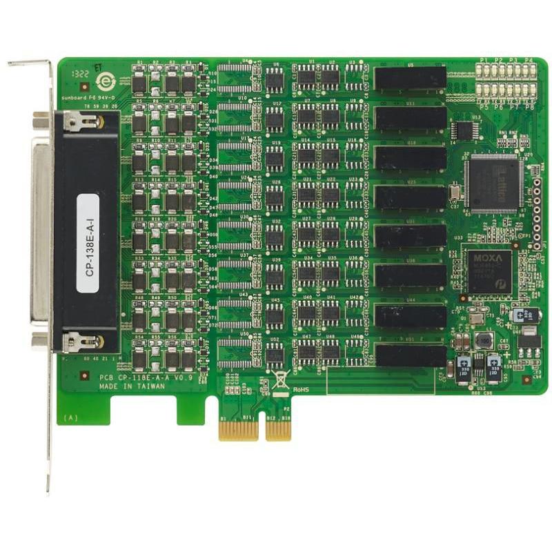 Moxa CP-138E-A-I - Serieller Adapter - PCIe x1, Kontrollerkarte