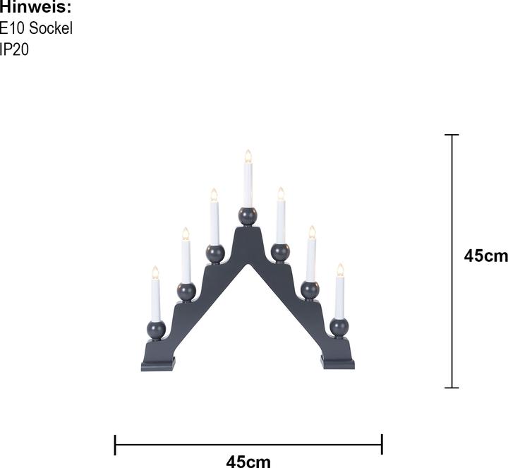 Produktbild Star Trading Kerzenleuchter Emma (1x)