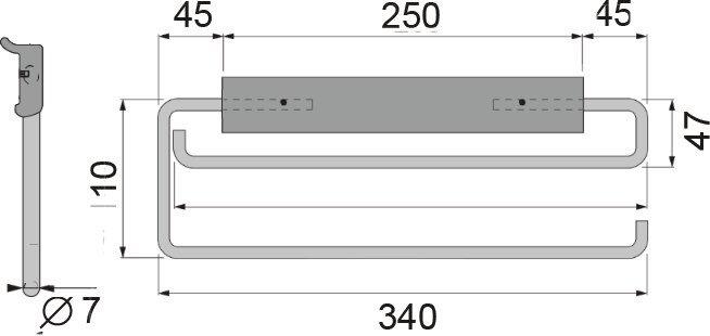 Produktbild OK-Line Doppel-Rollenhalter Wall System (1 Stk.)