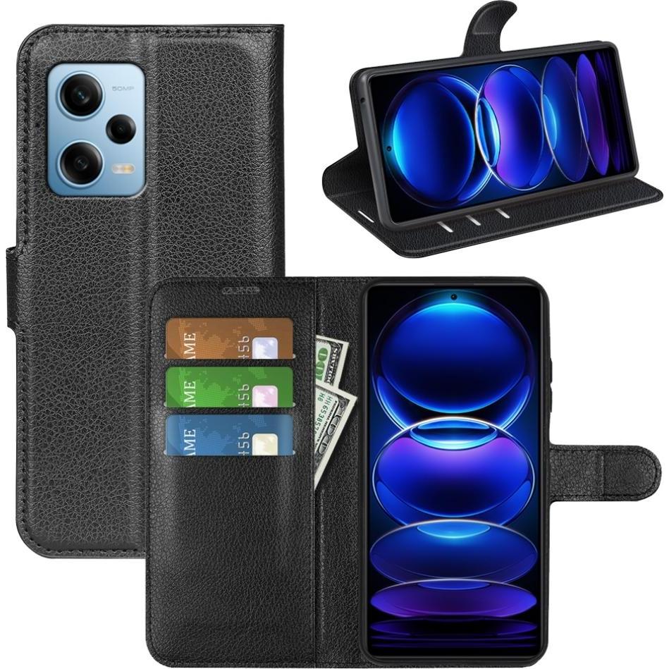 Screenguard Xiaomi Poco X5 5G Leather Guard Lederhülle (Xiaomi Poco X5), Smartphone Hülle, Schwarz