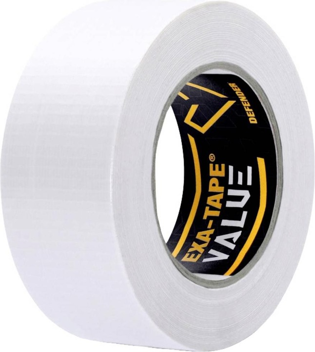 Produktbild Defender EXA-TAPE-VALUE W 50 - Gewebeklebeband, Weiss, glänzend, 50 mm x 50 m (50 mm)