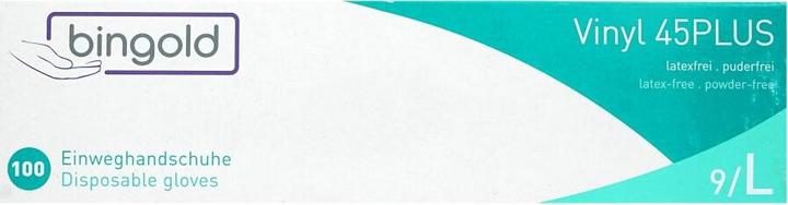 Image du produit 3A Gants Bingold 45 Plus Viny, 100 pièces, taille L, transparents (L)