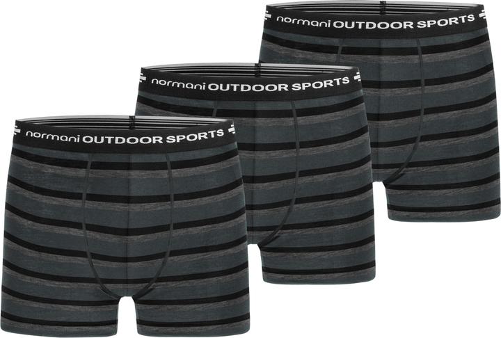 Produktbild Normani 3er Pack Herren Merino Boxershorts Unterhose - 7694 (XXL, 3er Pack)