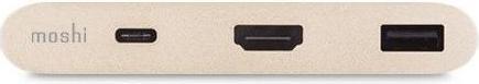 Actual product image Moshi USB-C Multiport Adapter Gold (USB-C, 3 ports)