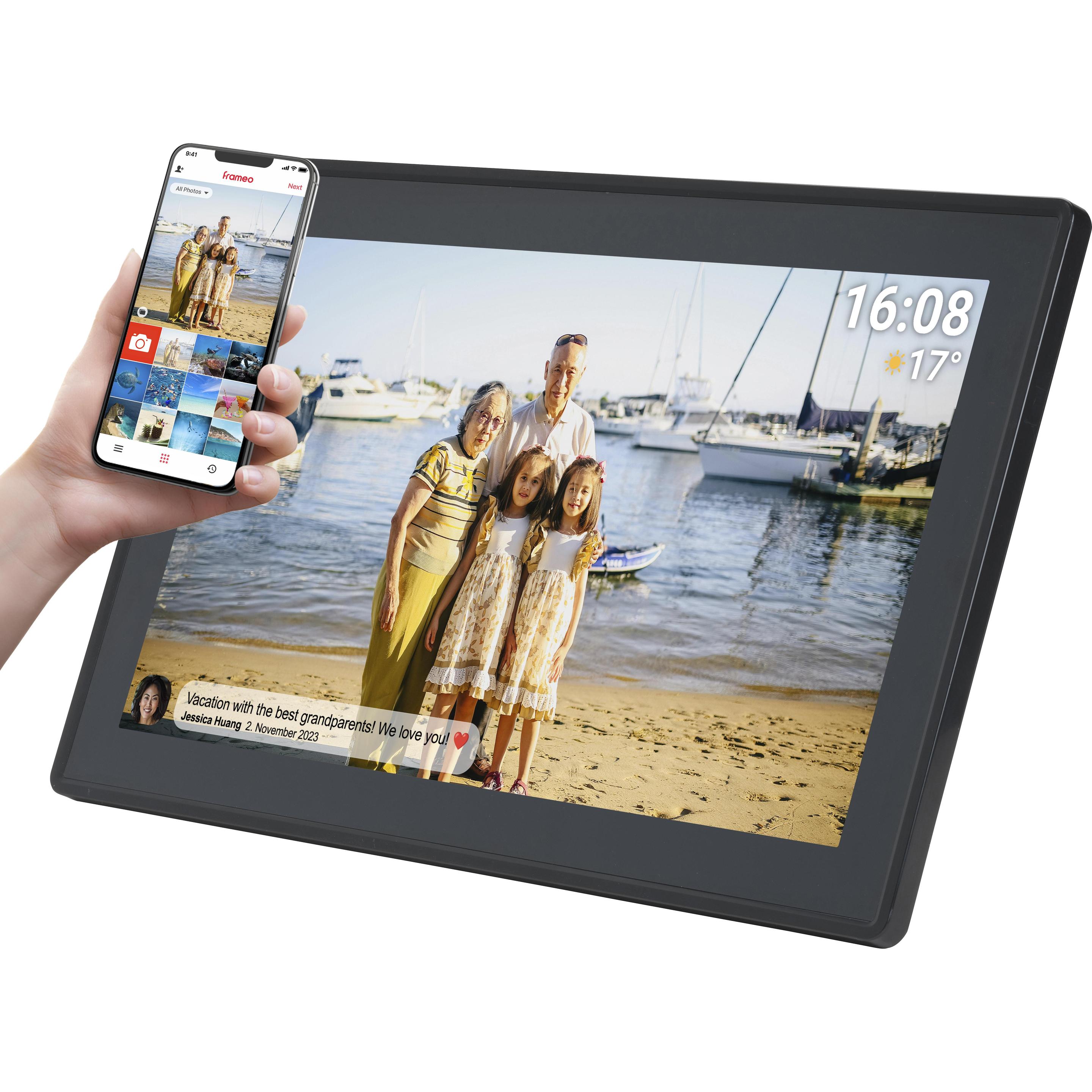 Denver PFF-1515B (15.60", 1920 x 1080 pixel), Cornice digitale, Nero