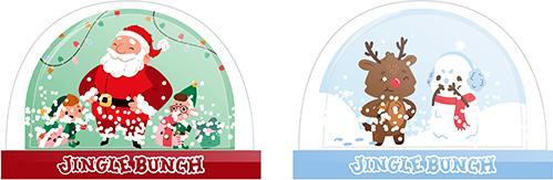 Image du produit Sombo Jingle Bunch boule à neige ass.