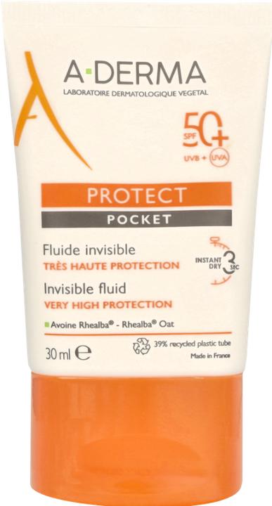 Actual product image A-Derma Protect Pocket Invisible Fluid SPF50+ (Suntan cream, SPF 50, 30 ml)