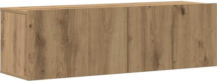 Actual product image vidaXL 3-tlg. TV-Schrank-Set Wandmontage Artisan-Eiche Holzwerkstoff (100 x 30 x 30 cm)