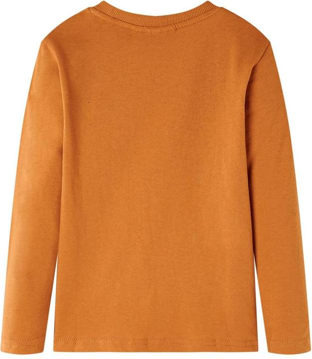 Immagine prodotto VidaXL Camicia da bambino a maniche lunghe ocra scuro 128,Materiale: 100 (128)