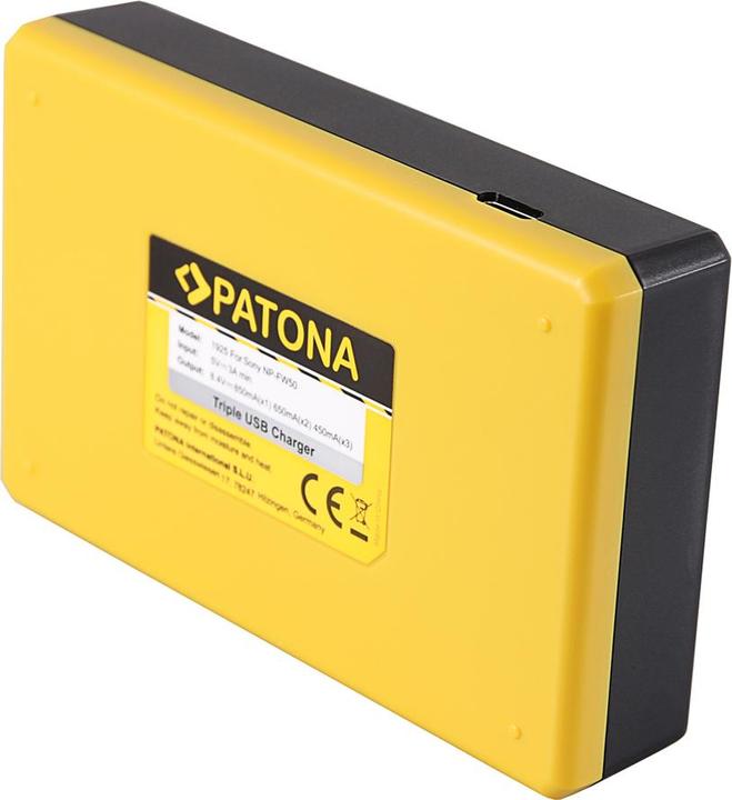 Actual product image Patona USB Triple Charger (Camera battery charger)
