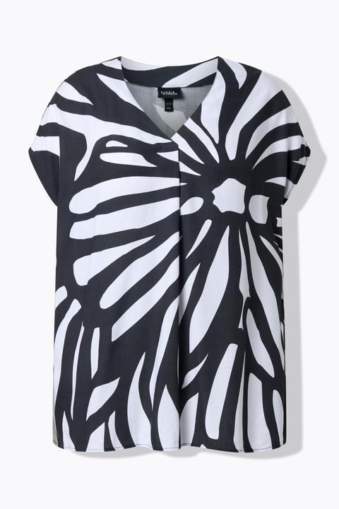 Produktbild Ulla Popken Tunika, Limetten, Oversized, V-Ausschnitt, Halbarm (50, 52)
