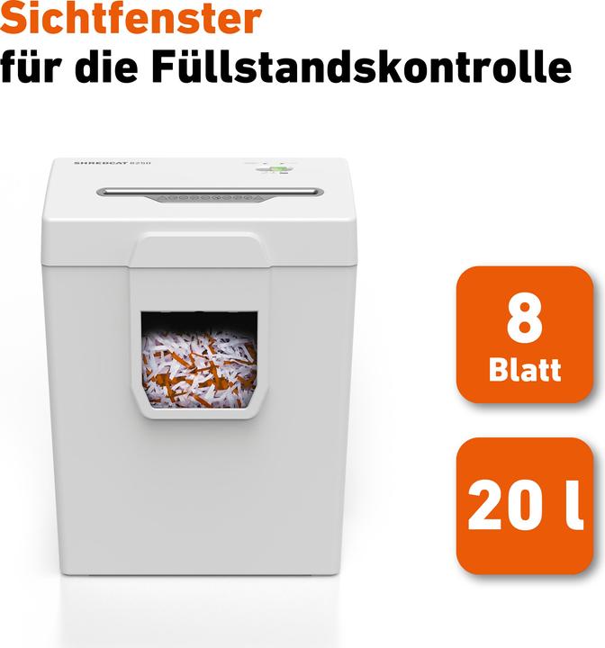 Produktbild Ideal Aktenvernichter 8250/CC4X40 P-4, 8 Seiten (Partikelschnitt)