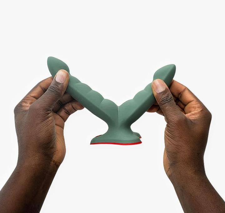Actual product image Fun Factory - Ryde Double Dildo & Massager Green