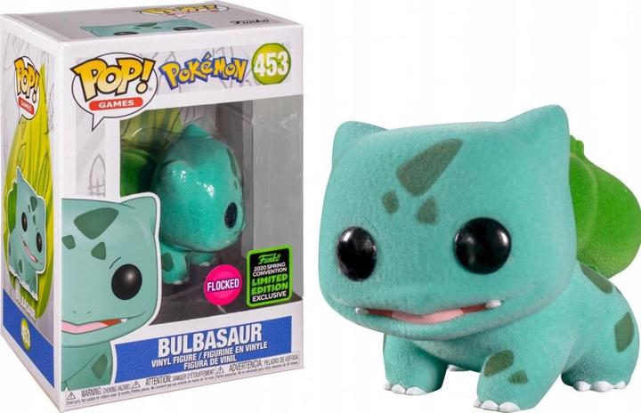 Immagine prodotto Funko POP! Giochi Pokémon Bulbizarre Edizione Limitata Floquée Convenzione di Primavera 2020