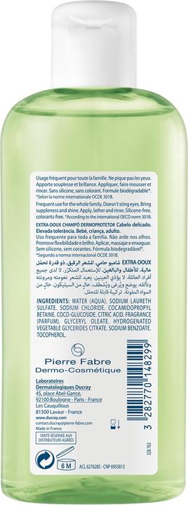 Produktbild Ducray Extra Doux (200 ml, Flüssiges Shampoo)