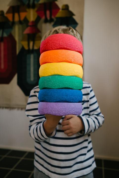Actual product image Stapelstein ® MINI Rainbow Classic 6 (6 Stk.)