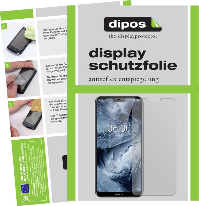 Produktbild Dipos Displayschutzfolie Antireflex (5 Stück, Nokia X6 2018)