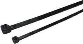 Produktbild RS PRO Nylon 66 Kabelbinder Non-Releasable Schwarz (Kunststoffkabelbinder, 190 mm, 1000 Stk.)