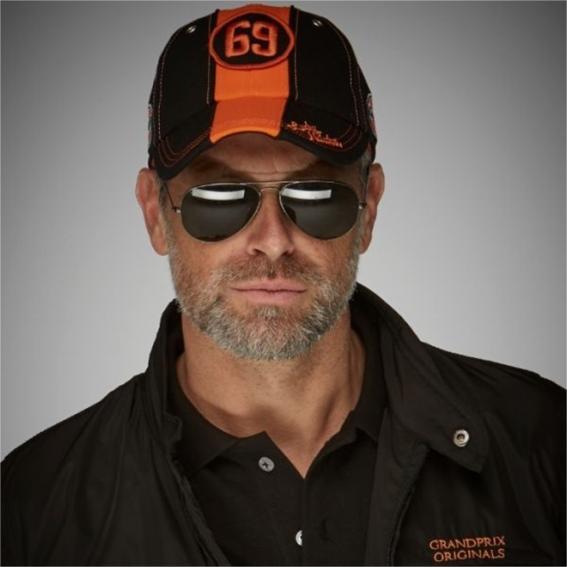 Grandprix Originals, Cap, Black-Orange 69 Cap uni, Schwarz