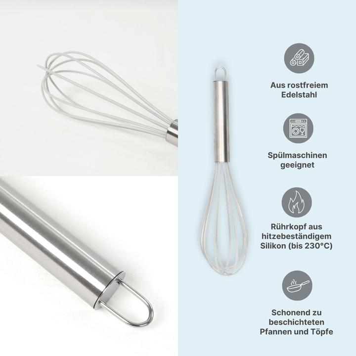 Image du produit B-Home Rührbesen Schwingbesen Schneebesen Schlagbesen Handquirl