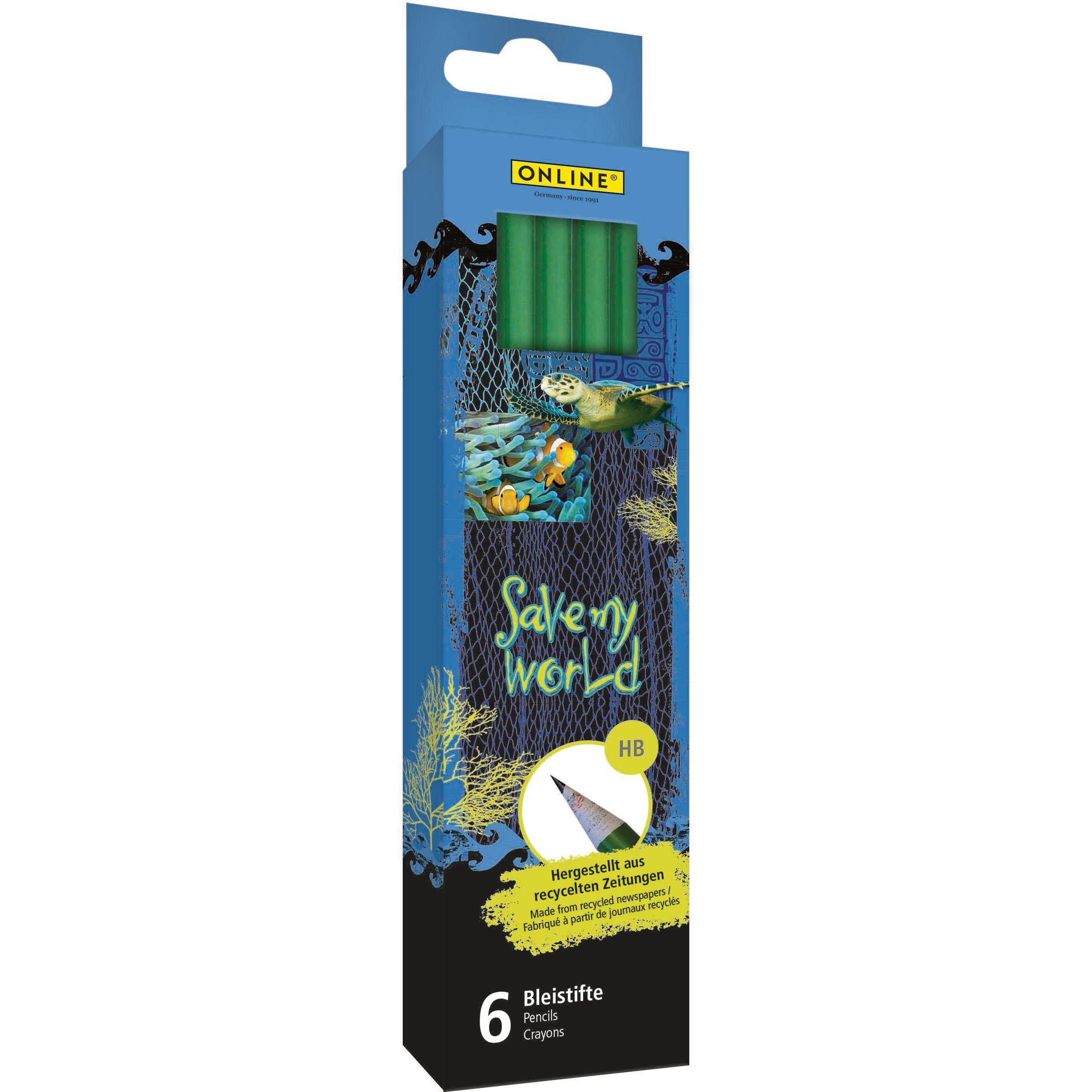 Online, Bleistift, Bleistift Save My World HB 7919 6 Stück (6 x)